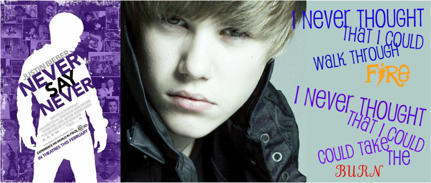justin bieber never say never movie cover. justin bieber never say